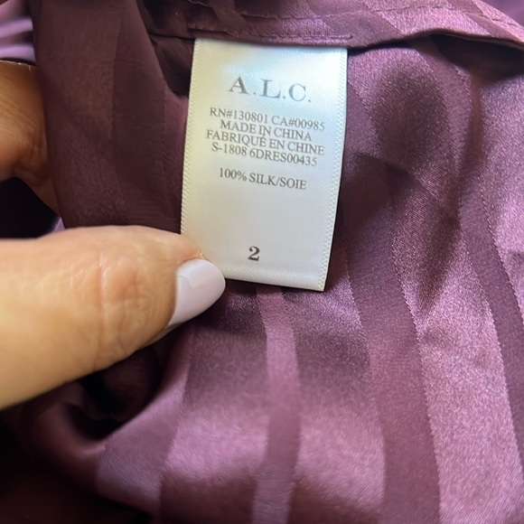A.L.C Woman Avi Twist-front Silk-jacquard Peplum - Picture 11 of 11
